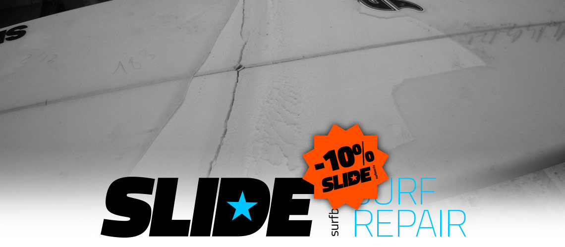 réparation de surf -10% sur Slide Surfboards